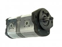 Thumbnail of 0510765347 Bosch Rexroth hydraulic double gear pump 22.5+11 cm3 tapered shaft