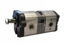 Image 0510465364 Bosch Rexroth pompe hydraulique double à engrenage 8+11 cm3 arbre conique