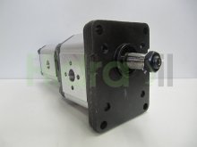 Image 1LS16-10IE10BR Roquet hydraulic double gear pump 10.6+6.6 cm3 tapered shaft 1:8