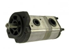 Main image of 1P1/1P1/128 Hema hydraulic double gear pump 20+11 cm3 tapered shaft 1:8