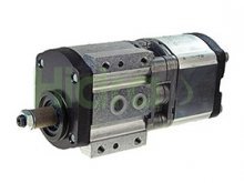 Thumbnail of 0510665389 Bosch Rexroth pompe hydraulique double à engrenage 19+11 cm3 arbre conique 1:5