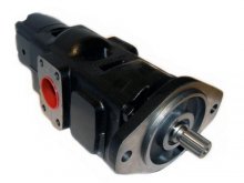 Image 7029531012 Parker hydraulic triple gear pump with splined shaft z13