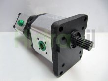 Thumbnail of 1LS27-7.5IM10B-K11 Roquet hydraulic double gear pump 18+5 cm3 with spline shaft z15