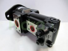 Thumbnail of 7029522003 Parker hydraulic double gear pump with splined shaft z13 and LS priority valve