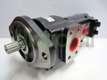 Thumbnail of 7029522003 Parker hydraulic double gear pump with splined shaft z13 and LS priority valve