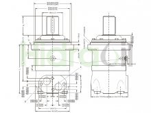 Thumbnail of 151B3101 OMV 400 Danfoss moteur hydraulique orbital 400 cm3 arbre cylindrique D50