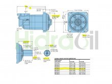 Thumbnail of 112-1359-006 Char-Lynn Eaton hydraulic orbital motor 624 cm3 straight shaft D50