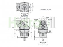 Thumbnail of F12-250-QF-SV-K-000 3787184 Parker hydraulic piston motor 250 cm3 SAE straight shaft D50