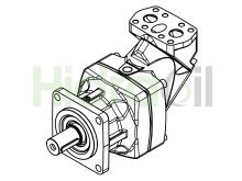 Thumbnail of F12-250-QF-SV-K-000 3787184 Parker hydraulic piston motor 250 cm3 SAE straight shaft D50