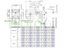 Thumbnail of Bomba de engrenagem hidráulica SNP2/4 D CO01 Sauer Danfoss Turolla 4 cc/rev com eixo cônico direito 1:8