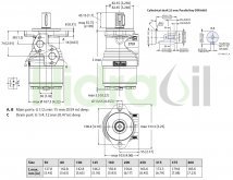 Thumbnail of 11186658 OMR X 160 White hydraulic orbital motor 160 cm3 with 25 mm parallel shaft