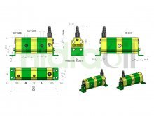 Thumbnail of 9RS02E32 Vivolo gear flow divider 2 elements 6,5 cm3 with single valve 140-350 bar group 1 Vivoil