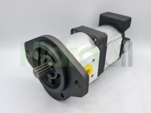 Thumbnail of 0510767016 Bosch Rexroth double hydraulic gear pump 28+16 cm3 with splined shaft 13 teeth for forklift