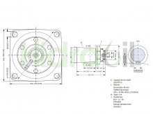 Thumbnail of 151B3034 OMTW 400 Danfoss moteur hydraulique orbital 400 cm3 roue type avec 1:10 arbre conique European version