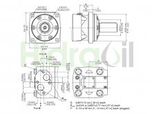 Thumbnail of O motor hidráulico WMTF-T200 Hidraoil possui potência alternativa 200 cc/rev 35 HP 540 rpm com eixo estriado agrícola