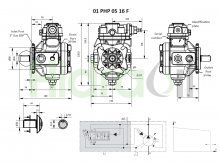 Thumbnail of 01-PHP05-16-F-H-R-M Berarma pompe à palettes à cylindrée variable 16 cm3 avec compensateur de pression 250 bar