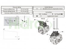 Thumbnail of 01-PHP05-16-F-H-R-M Berarma hydraulic variable vane pump 16 cm3 with single stage pressure compensator 250 bar