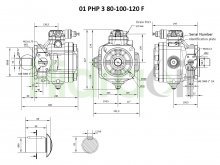 Thumbnail of 01-PHP3-80-F-H-R-M Berarma pompe à palettes à cylindrée variable 80 cm3 avec compensateur de pression 250 bar