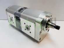 Thumbnail of 0510665341 Bosch Rexroth hydraulic double gear pump 16+14 cm3 tapered shaft