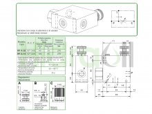 Thumbnail of RFA12 CBF Hydraulic pressure compensated flow regulator valve 1/2 BSP 3 ways aluminum