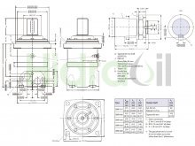 Thumbnail of 151B3112 OMV 500 Danfoss moteur hydraulique orbital 500 cm3 avec tapered D60 shaft