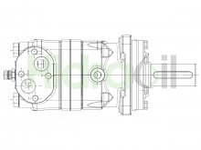 Thumbnail of OMT500EMD 11106125 Danfoss hydraulic orbital motor 500 cm3 EUR version prepared for speed sensor EMD