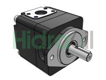 Thumbnail of T7B B06 1L00 A101 Parker Denison hydraulic vane pump 19.8 cm3 D25 keyed shaft CCW rotation